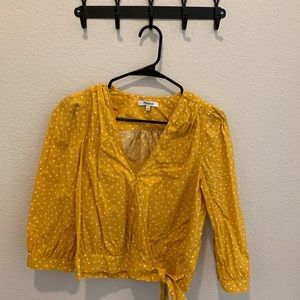 Madewell wrap top in star scatter